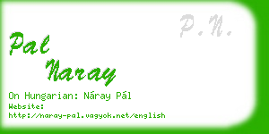 pal naray business card